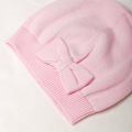 Organic Cotton Bow Hat - Baby Blush Pink