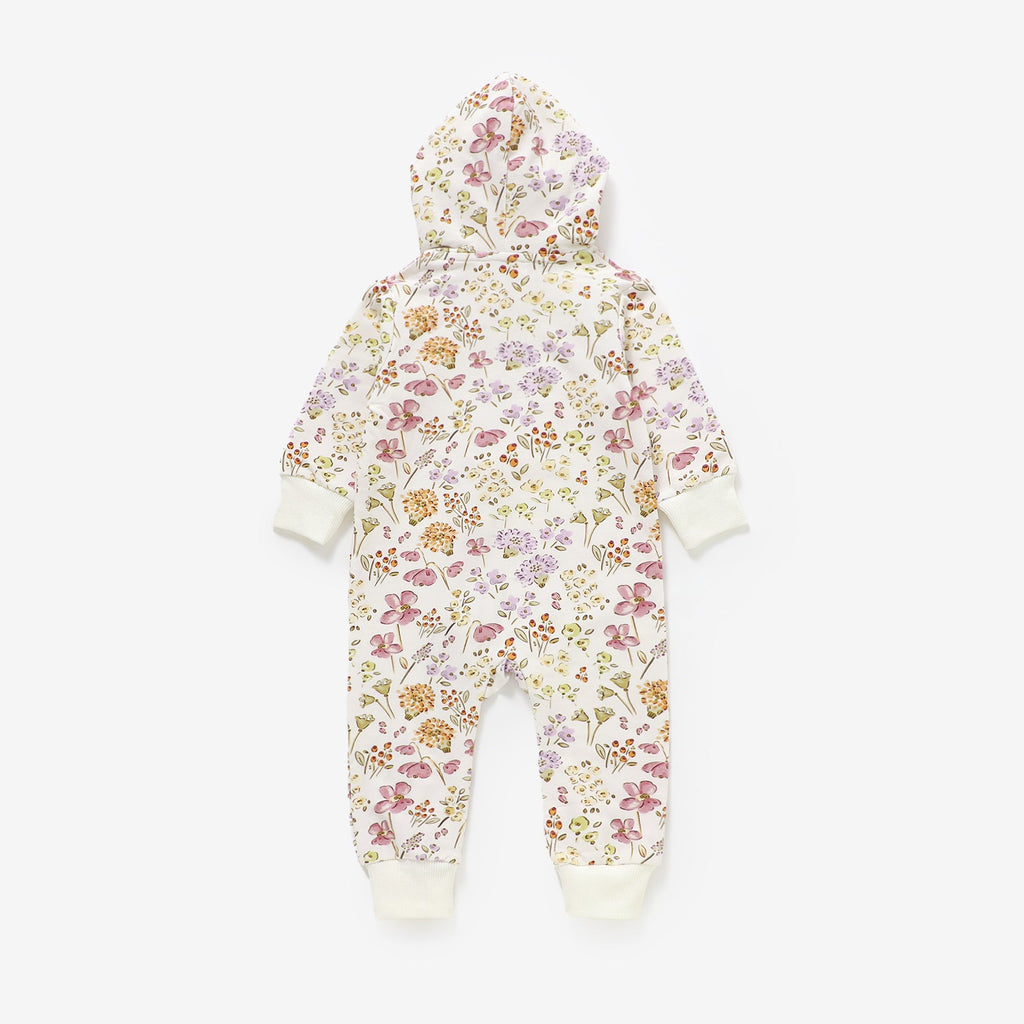 Zip Up Hoodie Romper - Wildflower
