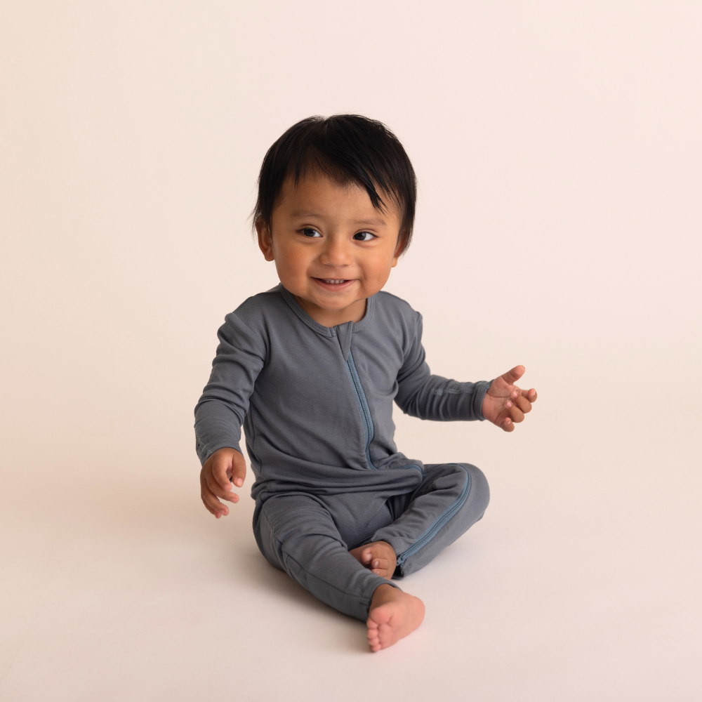 Baby Bamboo Onesie - Stone Blue