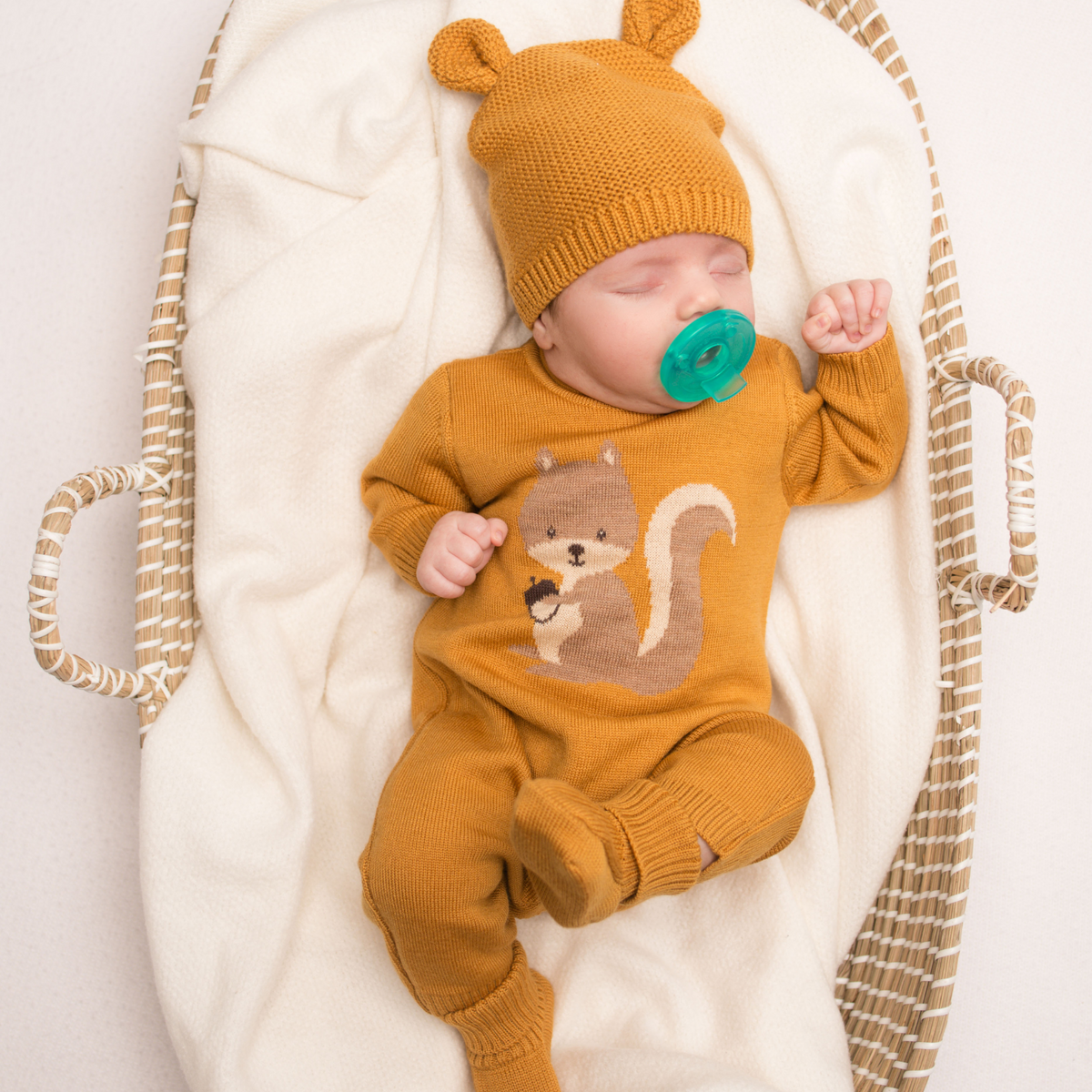 Virgin Merino Wool Teddy  Hat - Honey