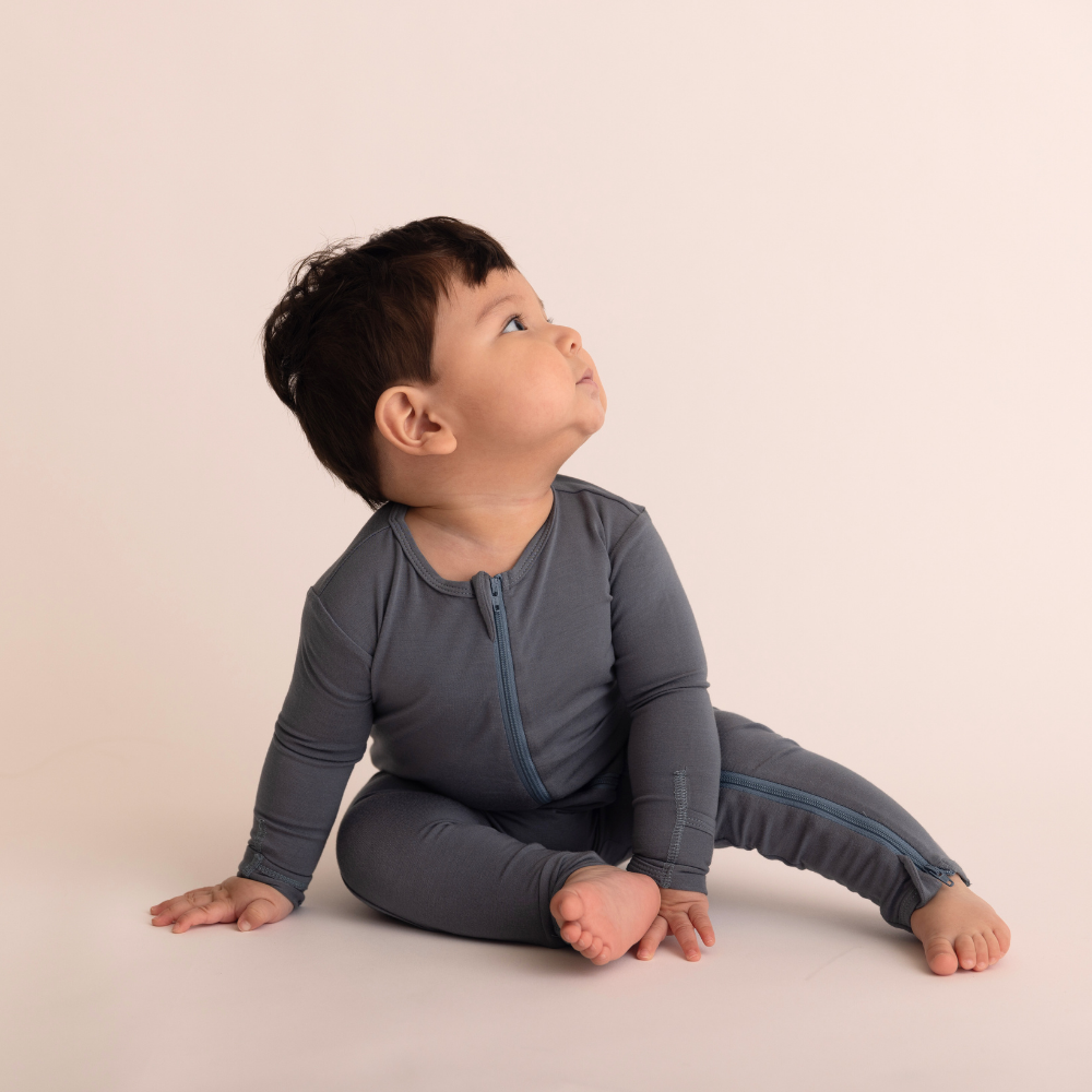 Baby Bamboo Onesie - Stone Blue