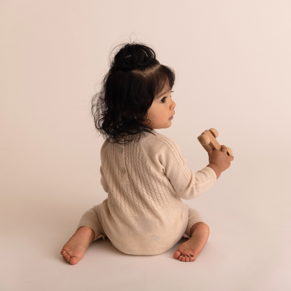 Luxury Cashmere Onesie - Naturale