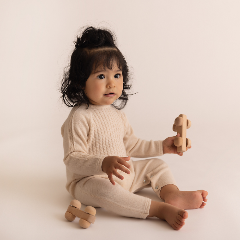 Luxury Cashmere Onesie - Naturale
