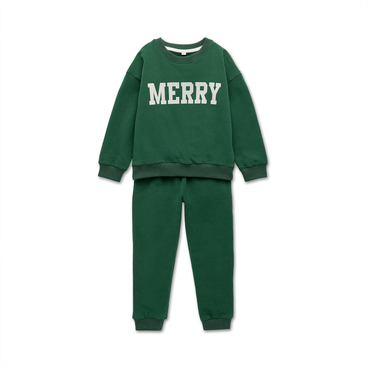 Organic Cotton Merry Sweatshirt & Sweatpants Set Toddler & Children