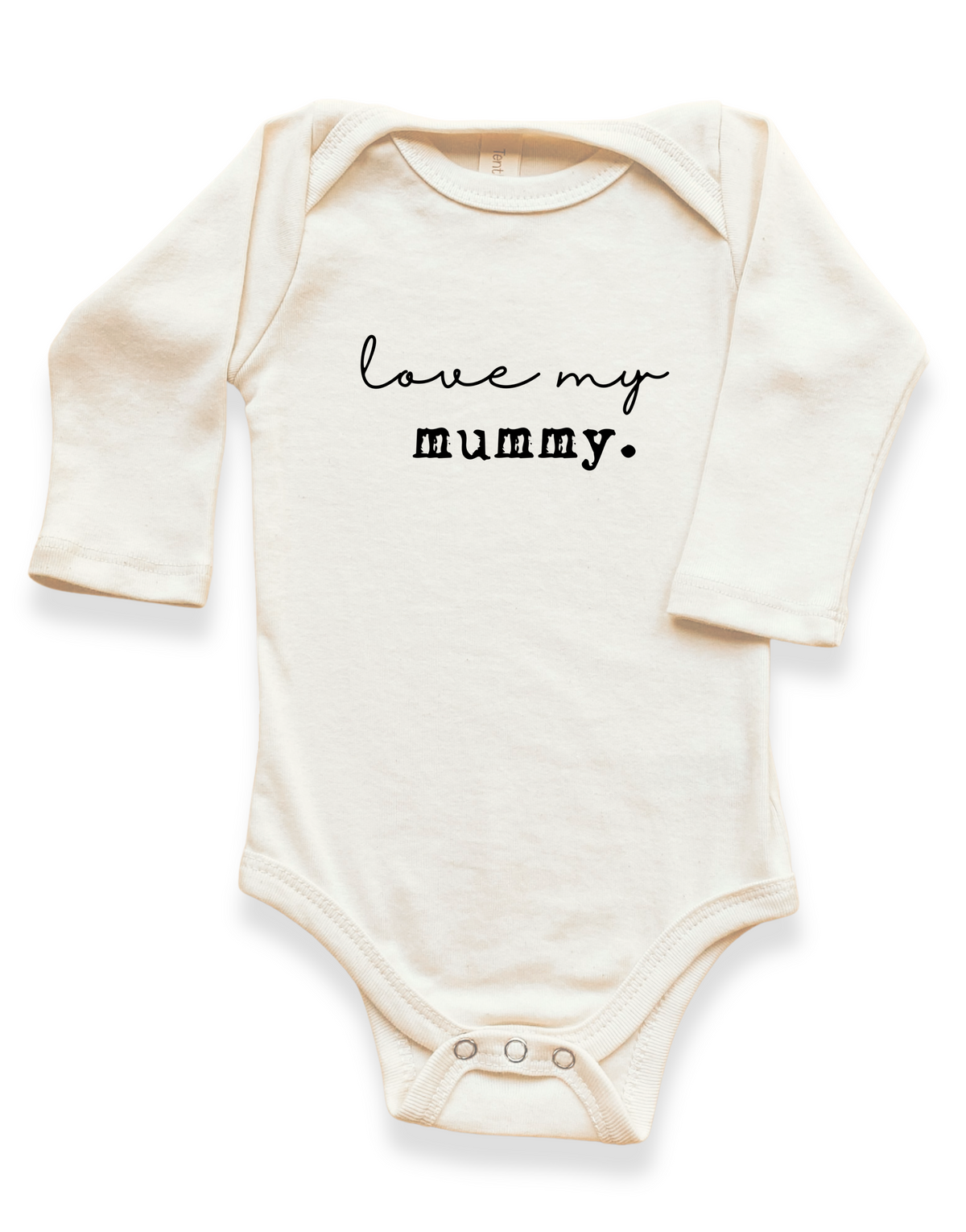 Love My Mummy Organic Bodysuit Long Sleeve