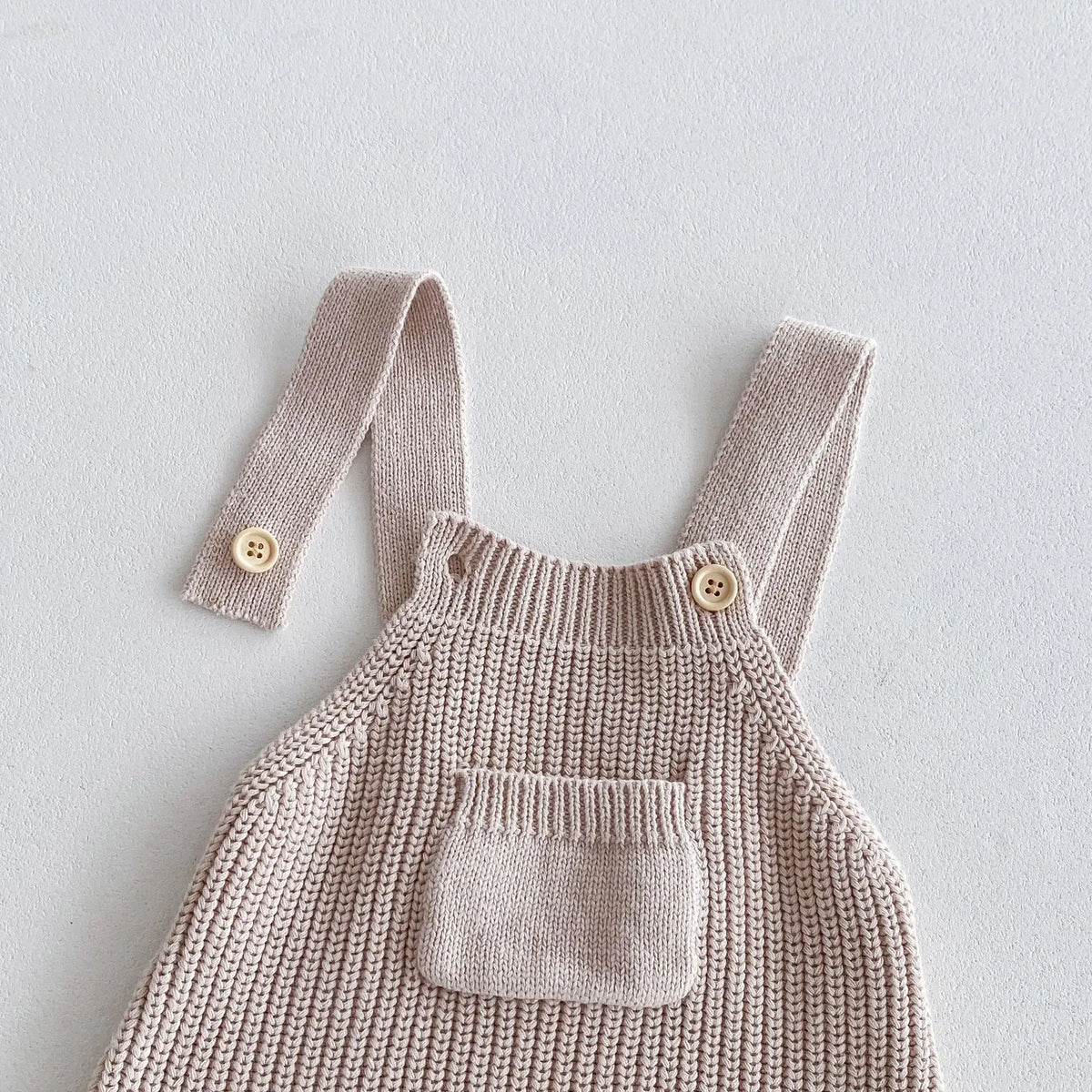 Front Pocket Cable Knitted Jumpsuit