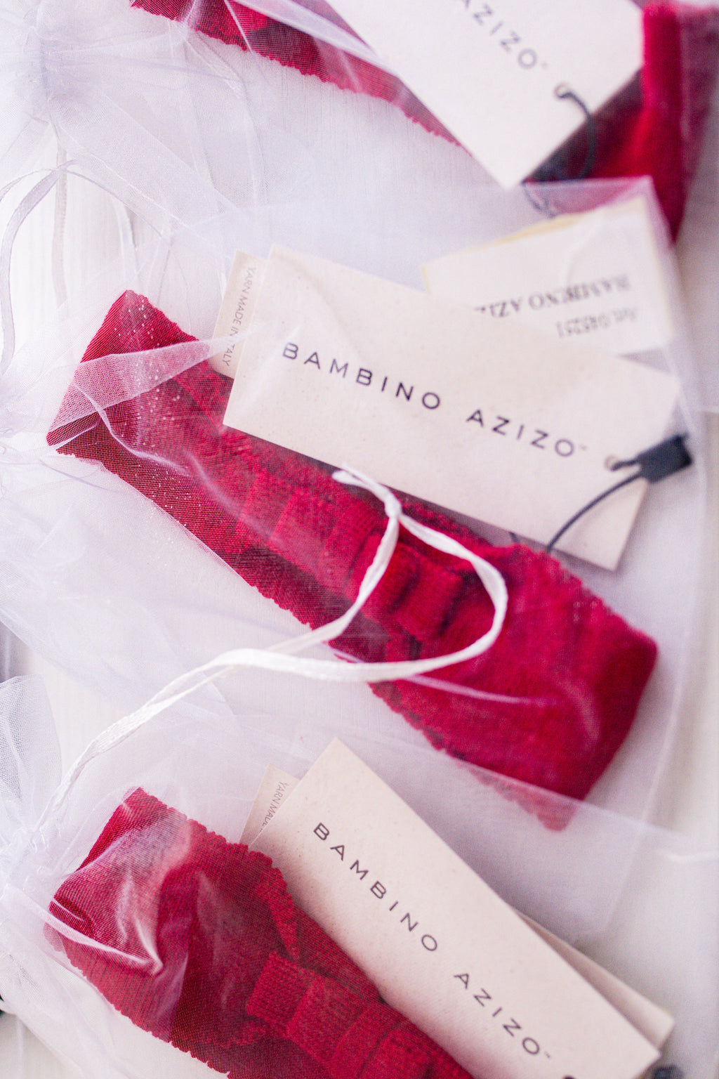 Virgin Merino Wool Bow Headband - Scarlet Red