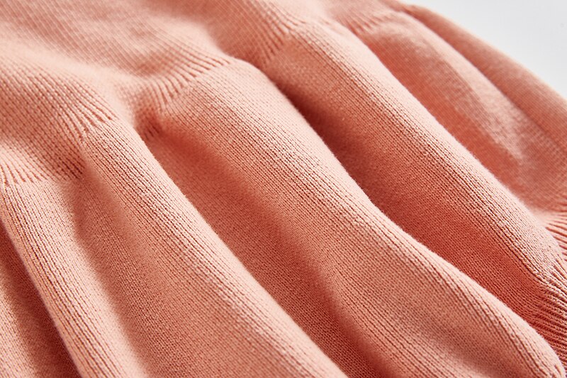 Solid Ruffled Sweater Jumpsuit