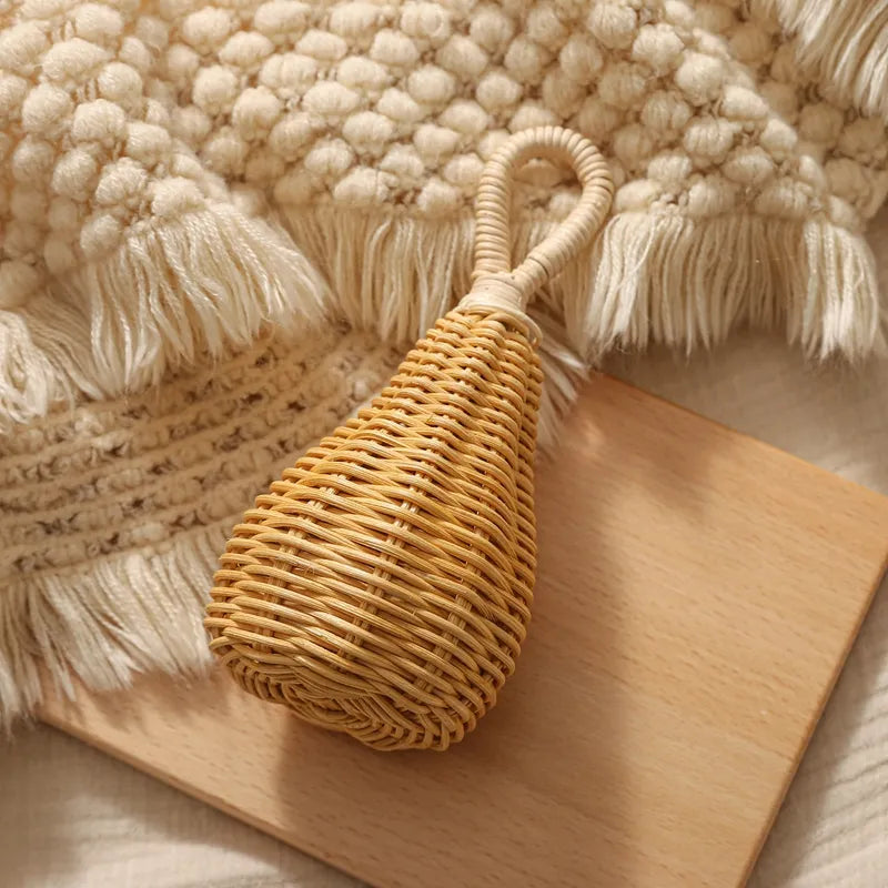 Handmade Rattan Baby Rattle Toy