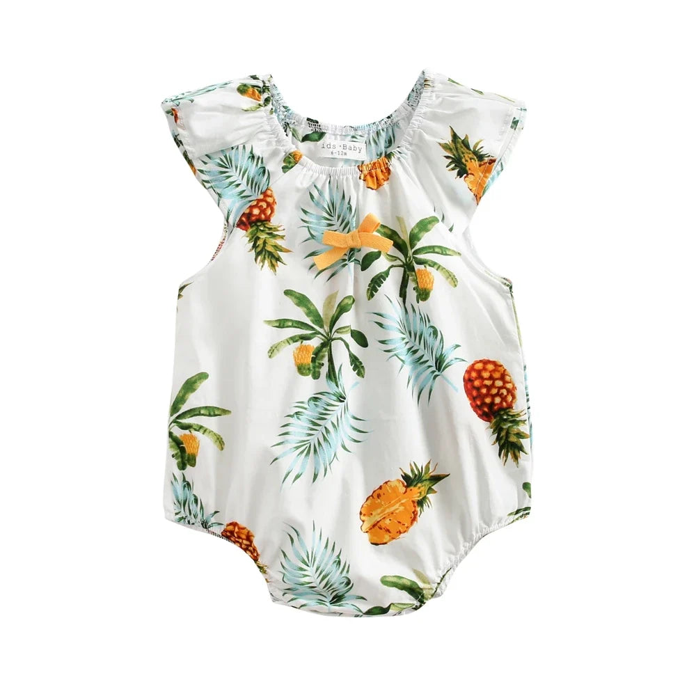 Tropical Sleeveless Bodysuit