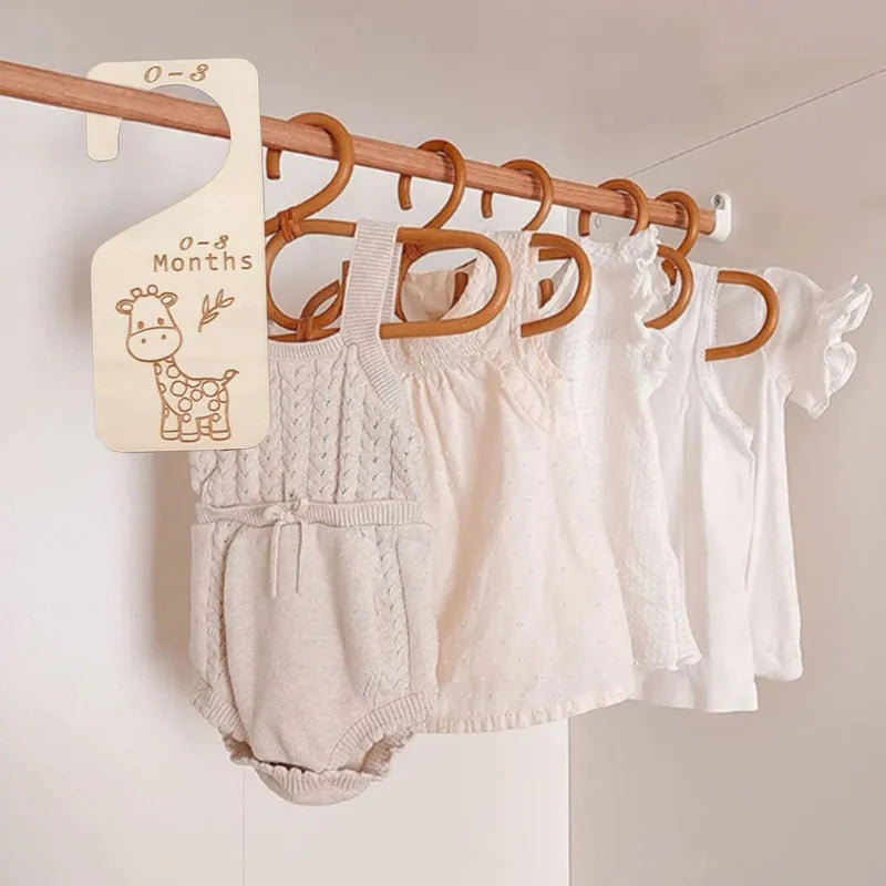 Wooden Carved Baby Closet Organizers