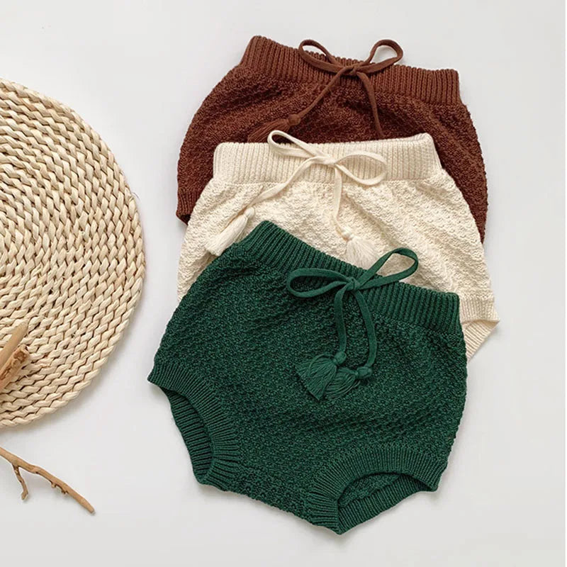 Girls Knitted Bloomer Shorts