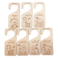 Wooden Carved Baby Closet Organizers