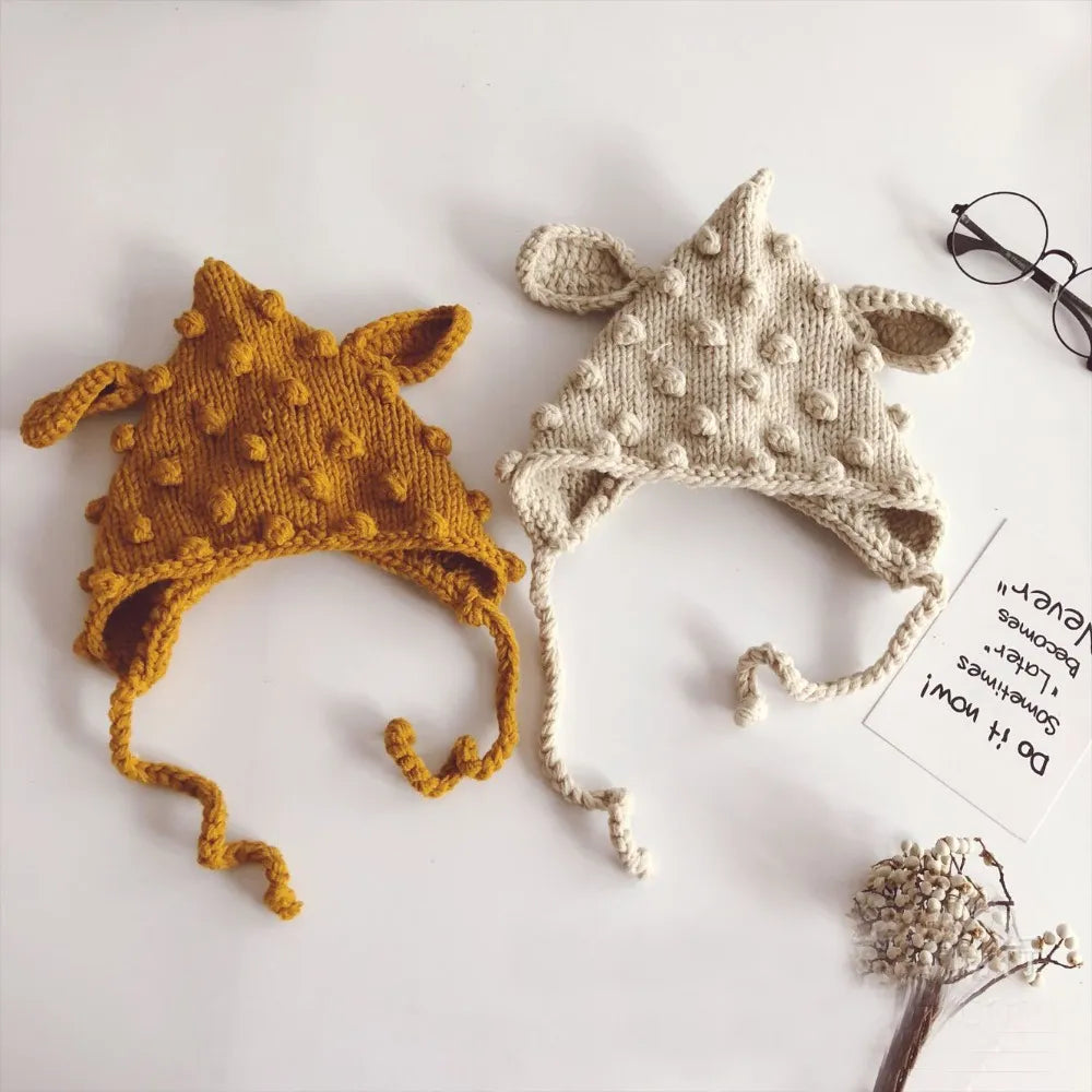 Cute Pom Pom  Winter Hat