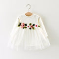 Long Sleeve Cotton Party Tulle Dress