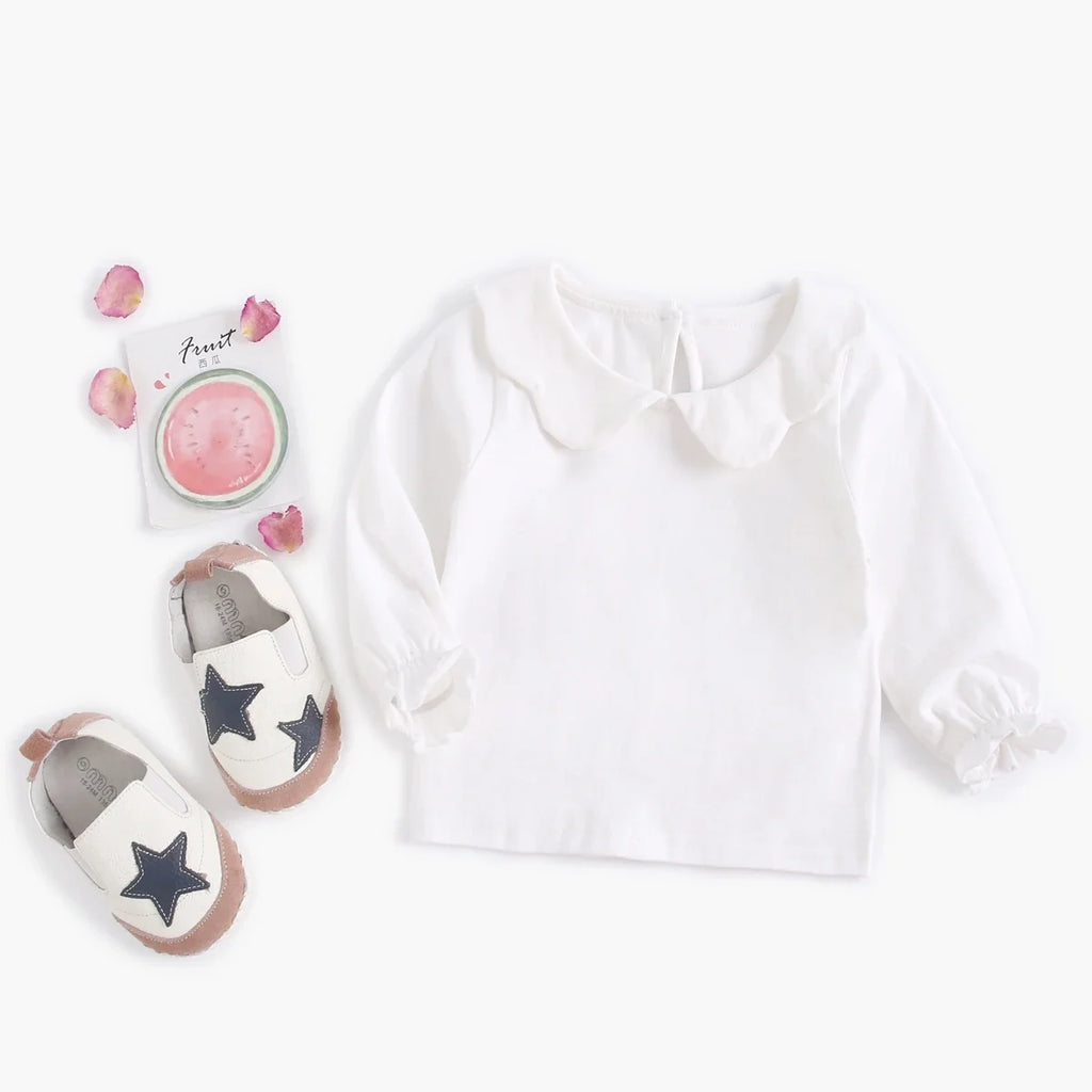 Girls Peter Pan Collar Shirt
