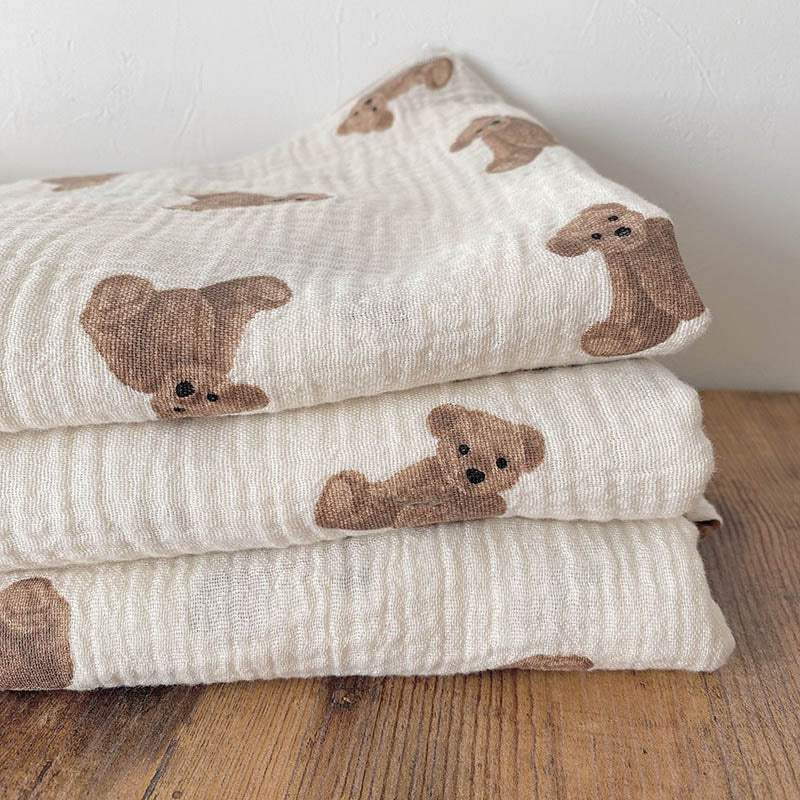 Newborn Muslin Animal Print Cotton