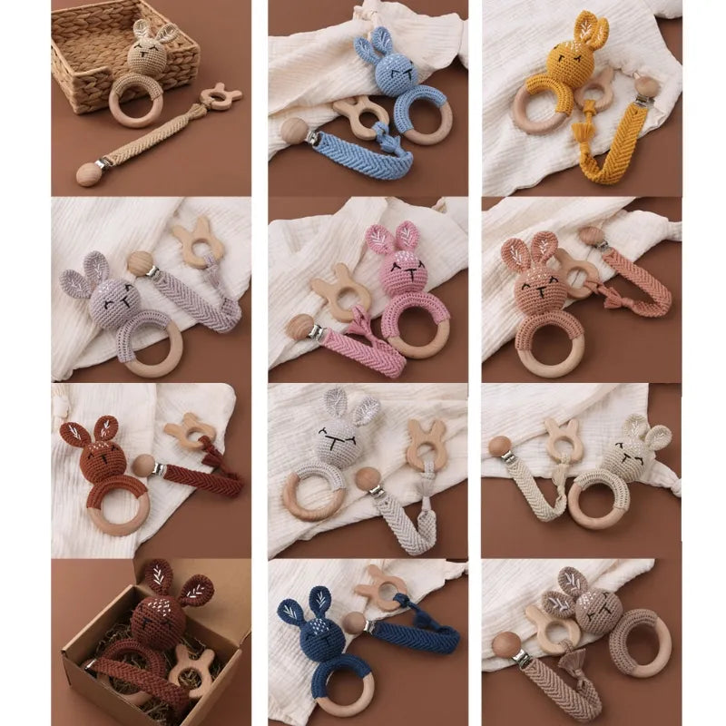 Pacifier Clip Teether Toy Set