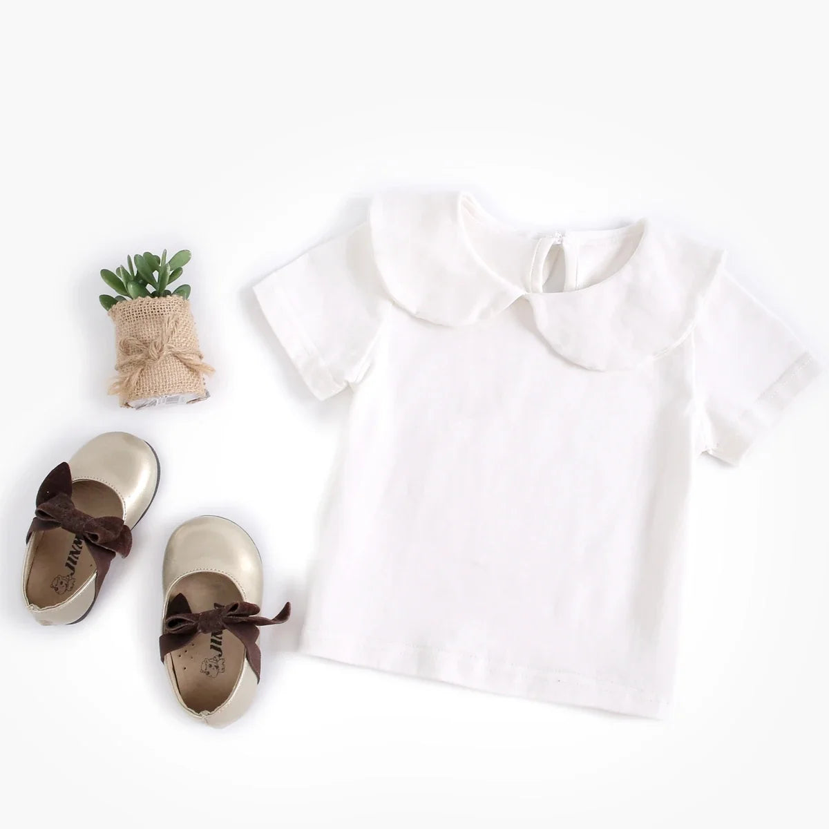 Girls Peter Pan Collar Shirt