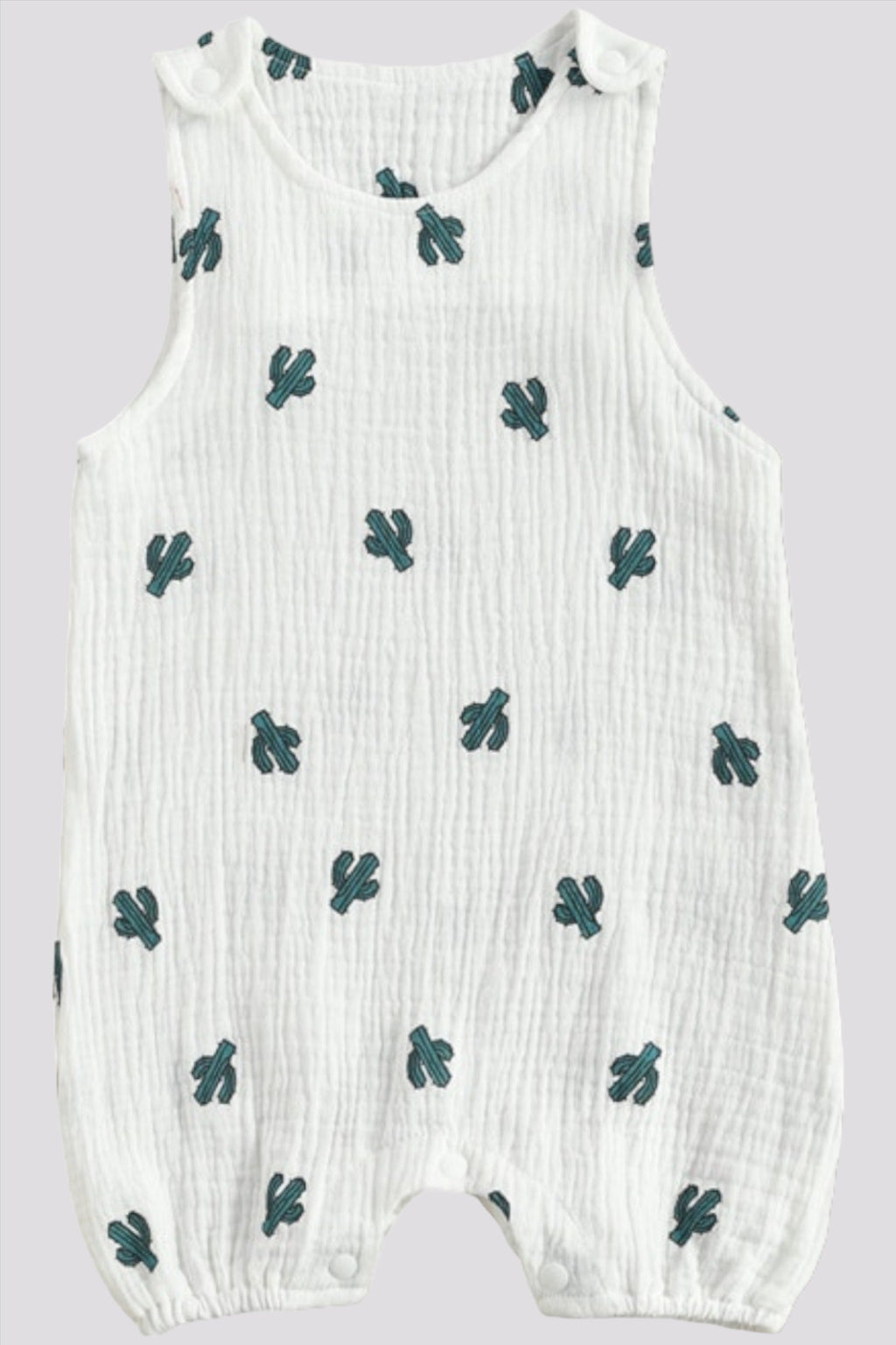 Sleeveless Snap Detail Jumpsuit