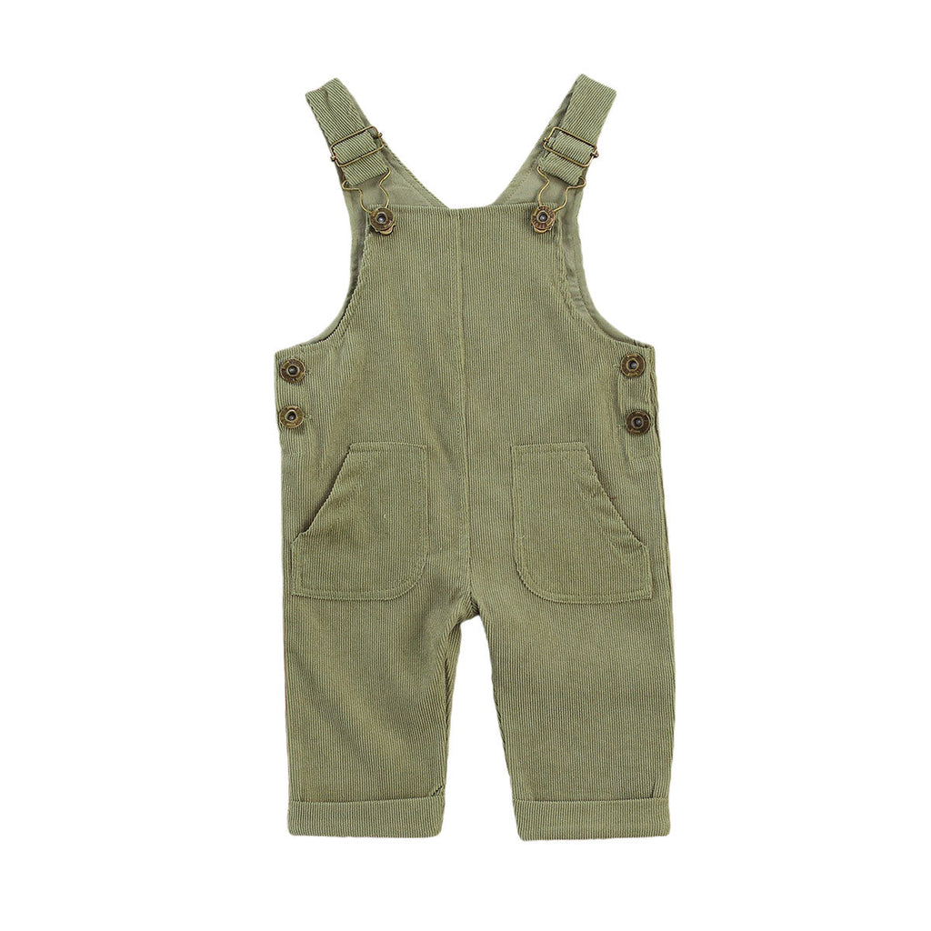Double Pocket Corduroy Jumpsuit