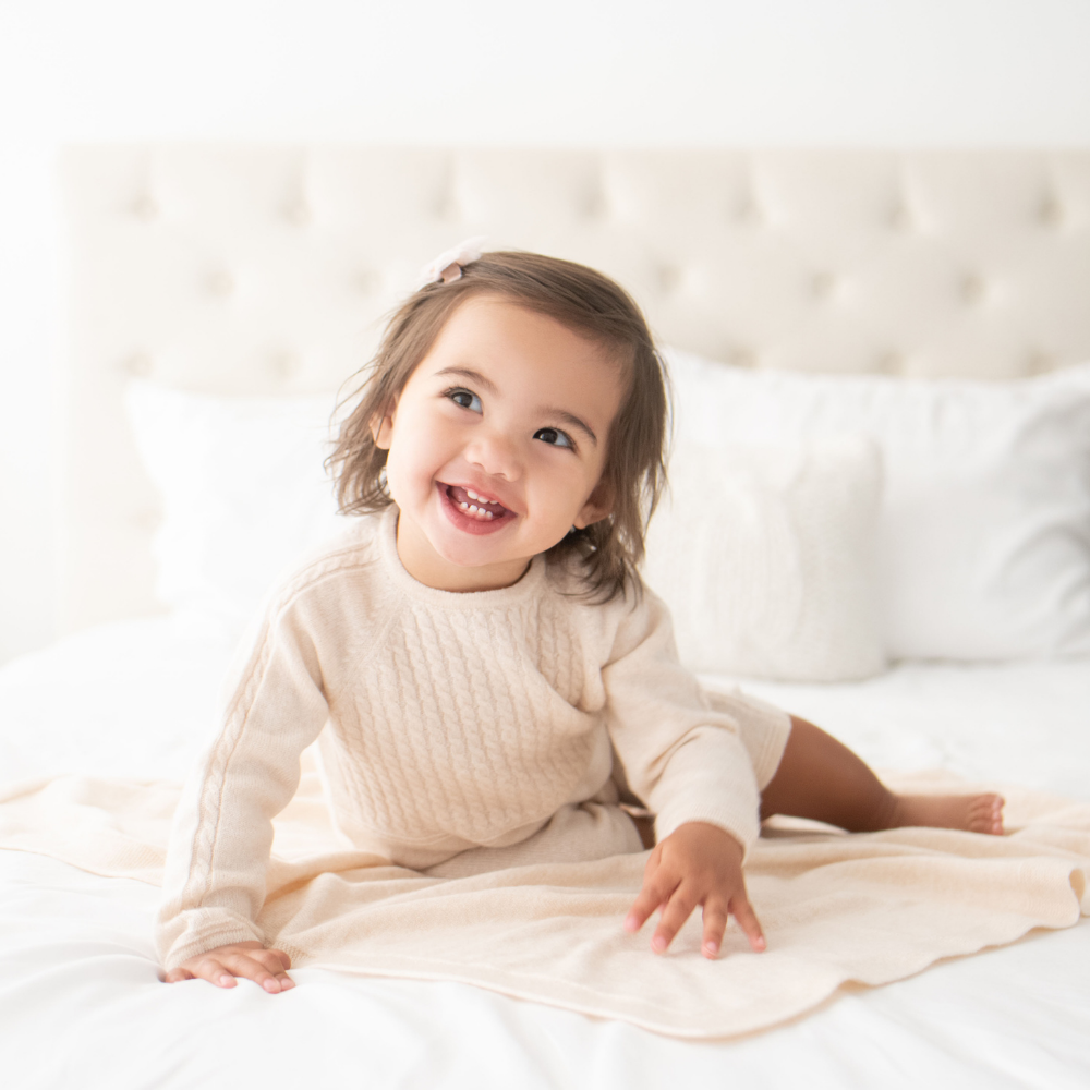 Luxury Cashmere Blanket - Naturale