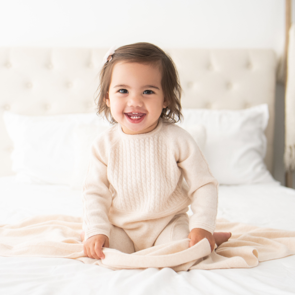 Luxury Cashmere Blanket - Naturale