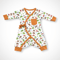 Frog Kimono Long Sleeve Romper | Organic Pima Cotton