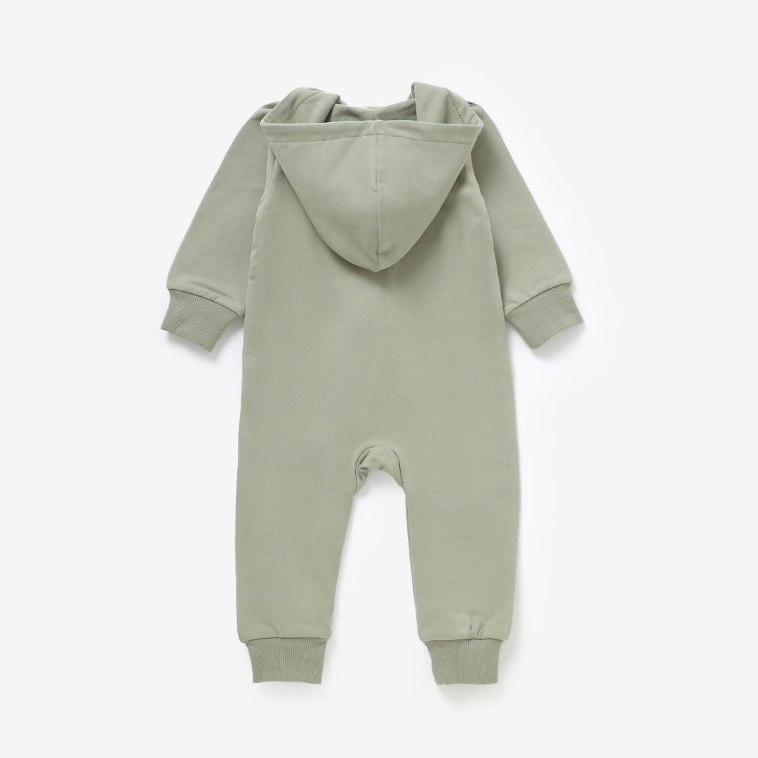Zip Up Romper - Sage