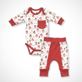 Pika Long Sleeve Bodysuit and Pant | Organic Pima Cotton
