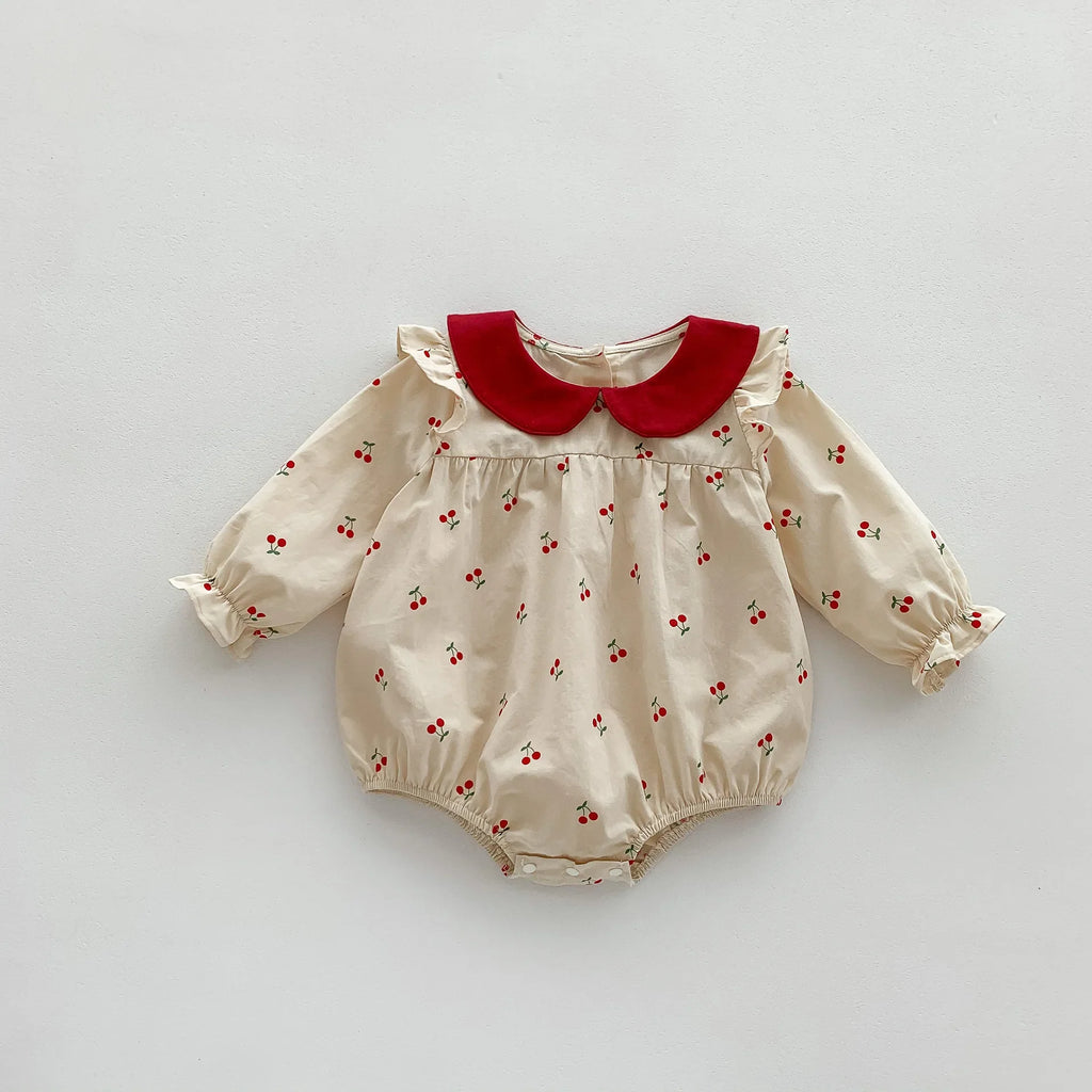 Cherry Print Romper