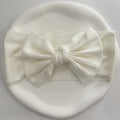Ribbed Bow Elastic Soft Headband
