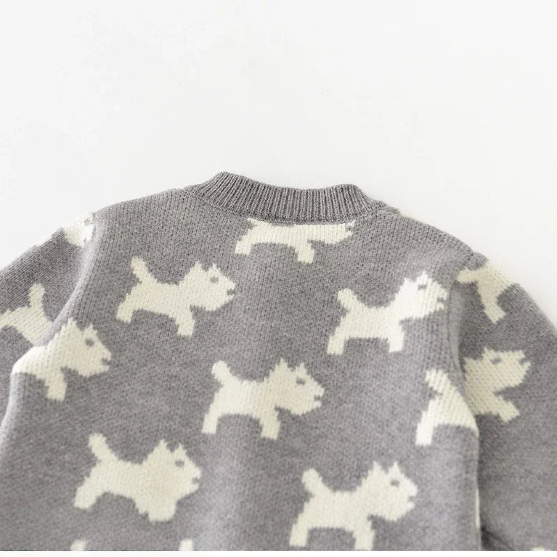Knitted Puppy Dog Jumpsuit