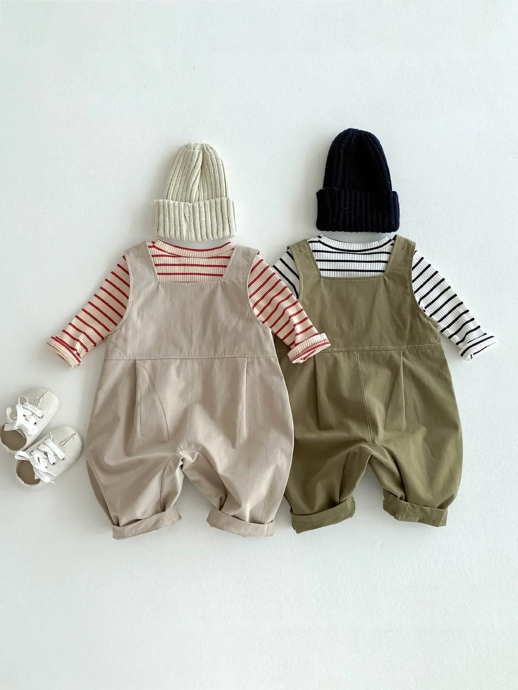 Stripe Top Jumpsuit Overalls