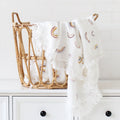 Floral Tassel Swaddle Blanket