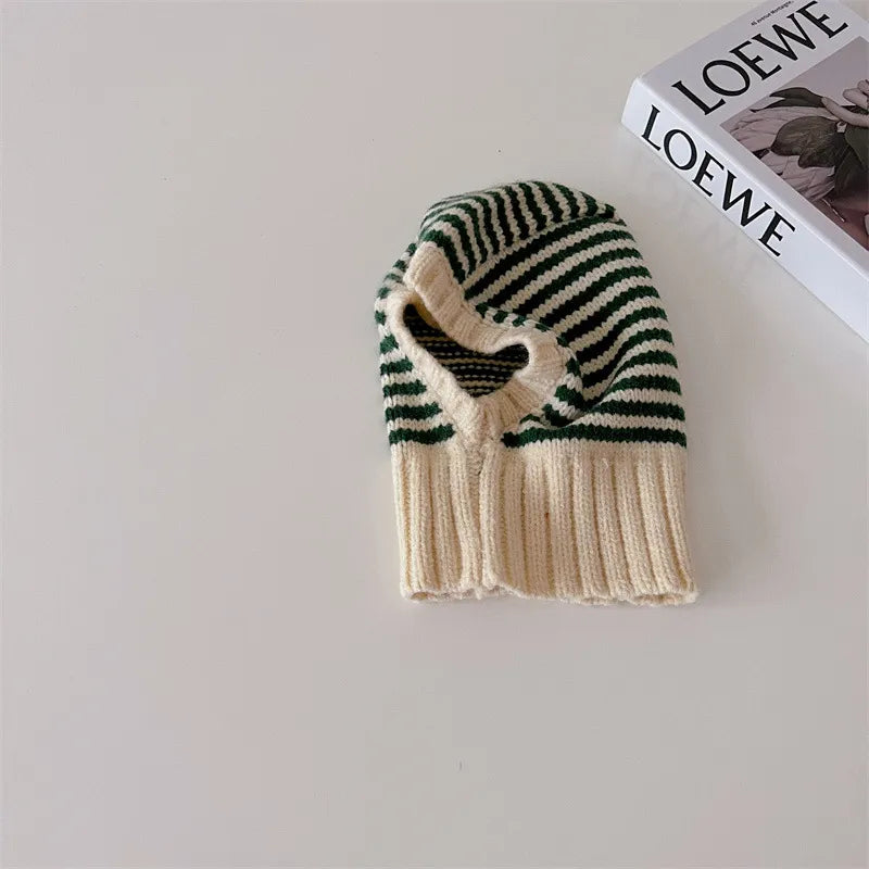 Striped Knit Ski Hat
