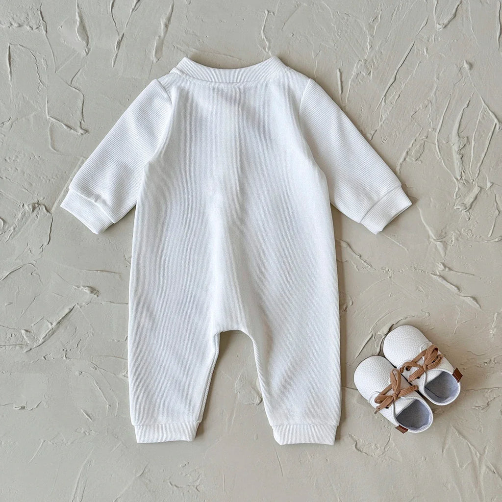White Teddy Bear Jumpsuit