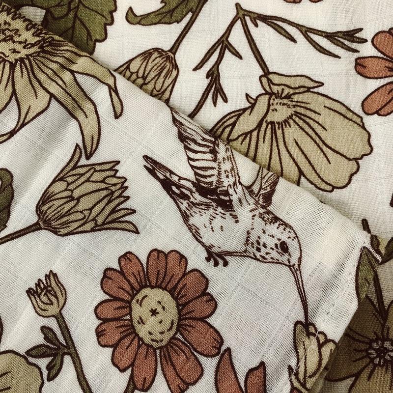 Art Deco Muslin Swaddles