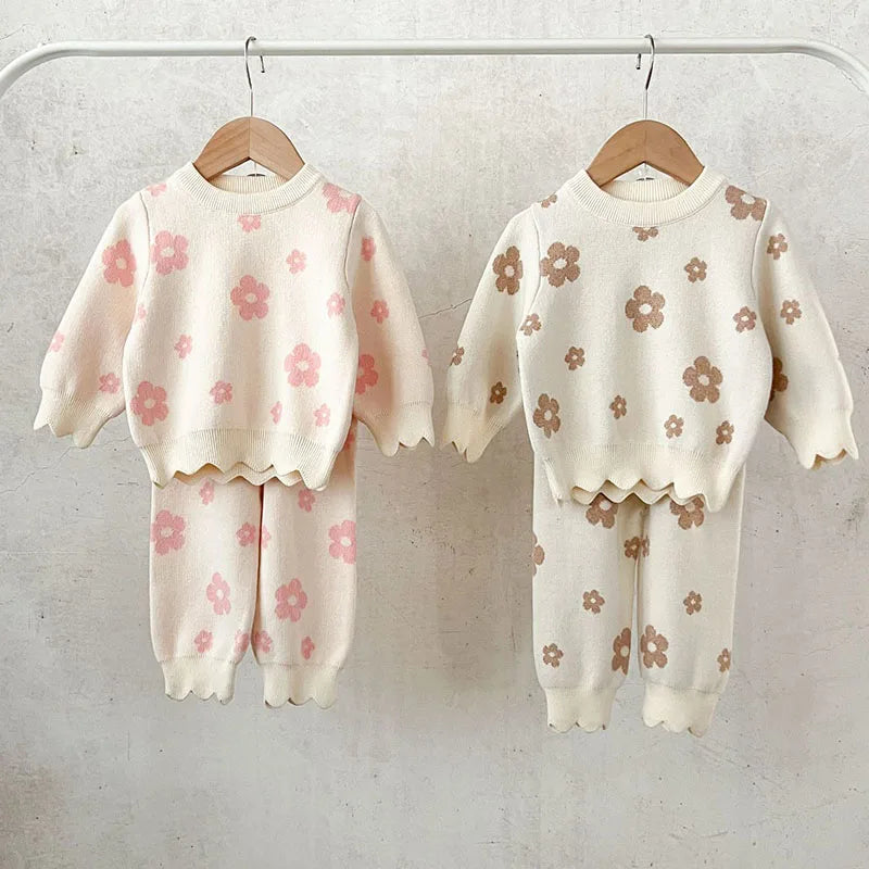 Flower Power Knitted Set