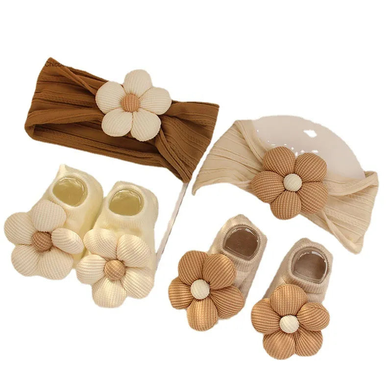 Baby Flower Headband & Socks