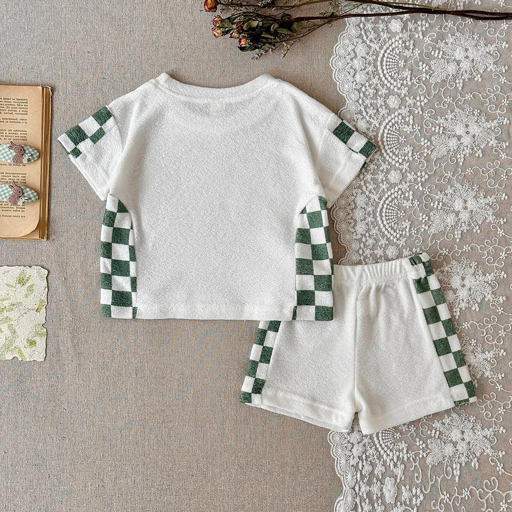 Garden Checkered Shorts Set