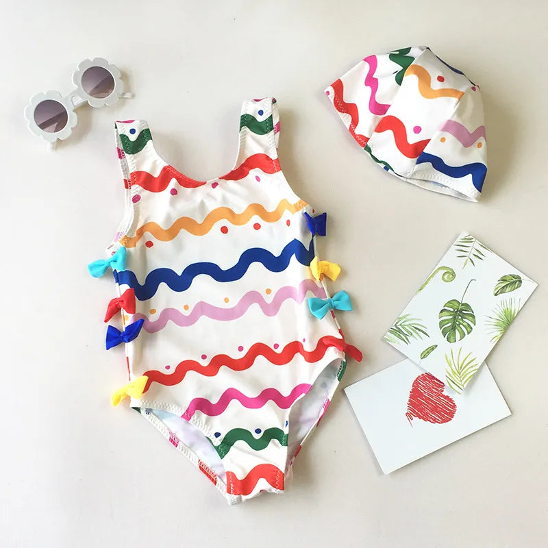 Girls Fancy One-piece Swimsuit