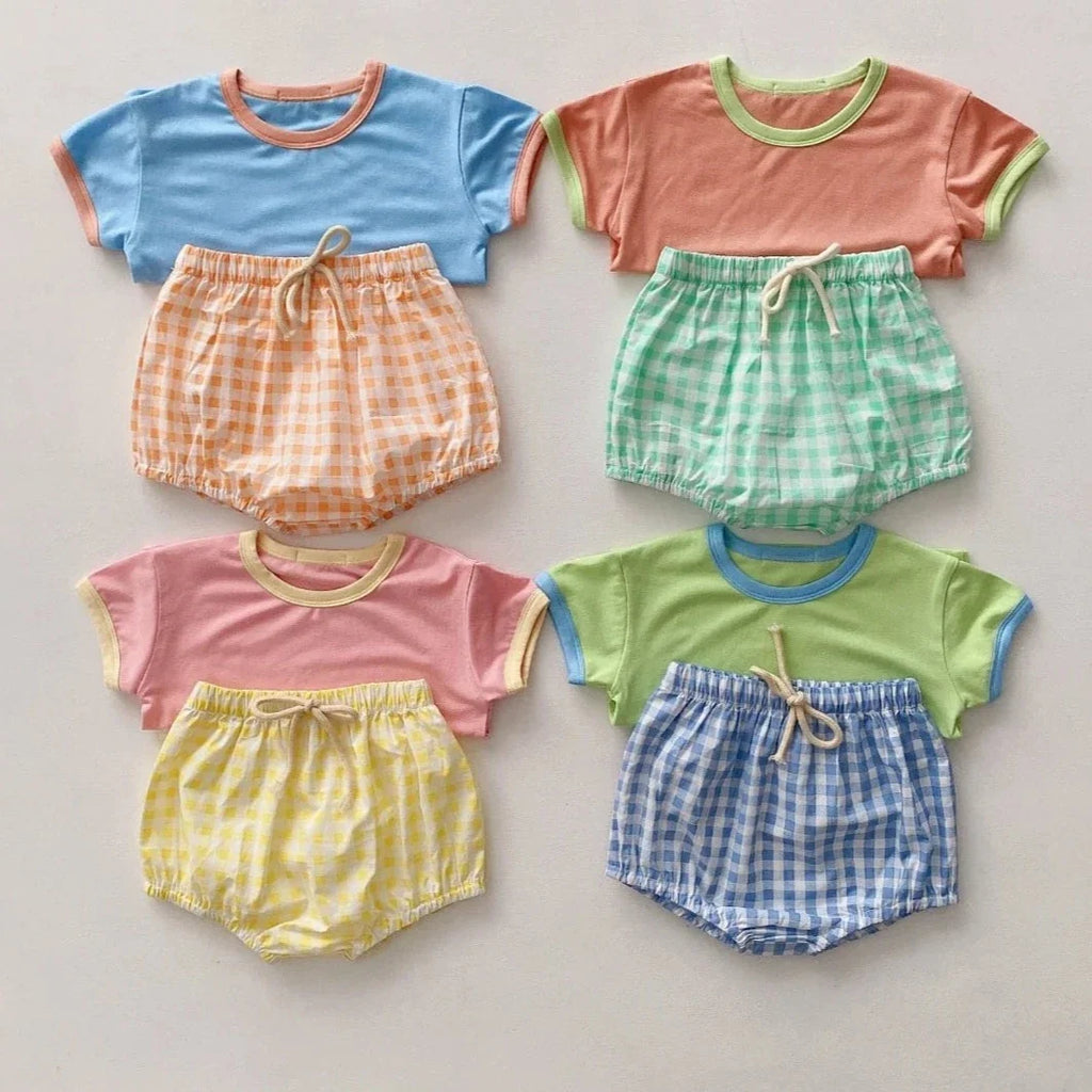 Minnie Print Baby Girls' T-shirt: Simple and Cute Cartoon Tee