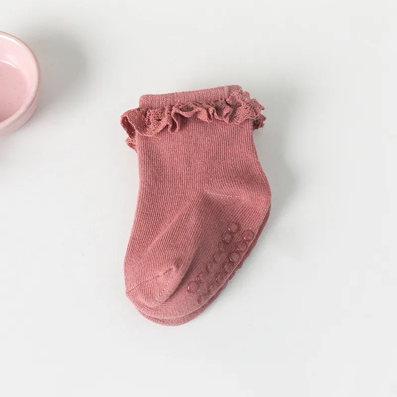 Non Slip Frill Socks