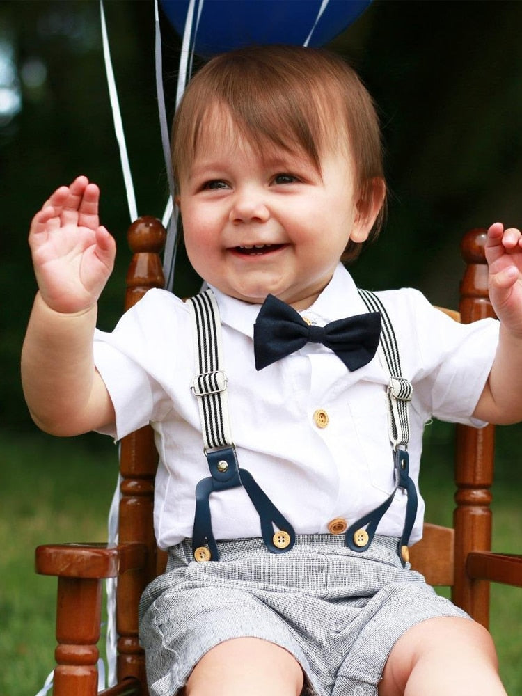Baby Shorts Suspender Set