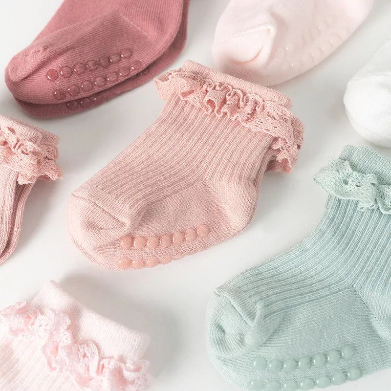 Non Slip Frill Socks