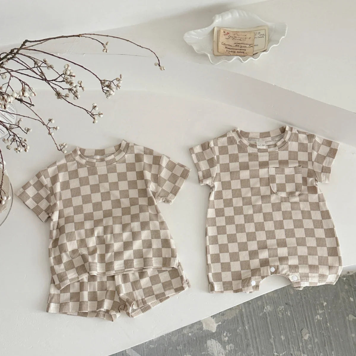 Checkered Shorts Play Set