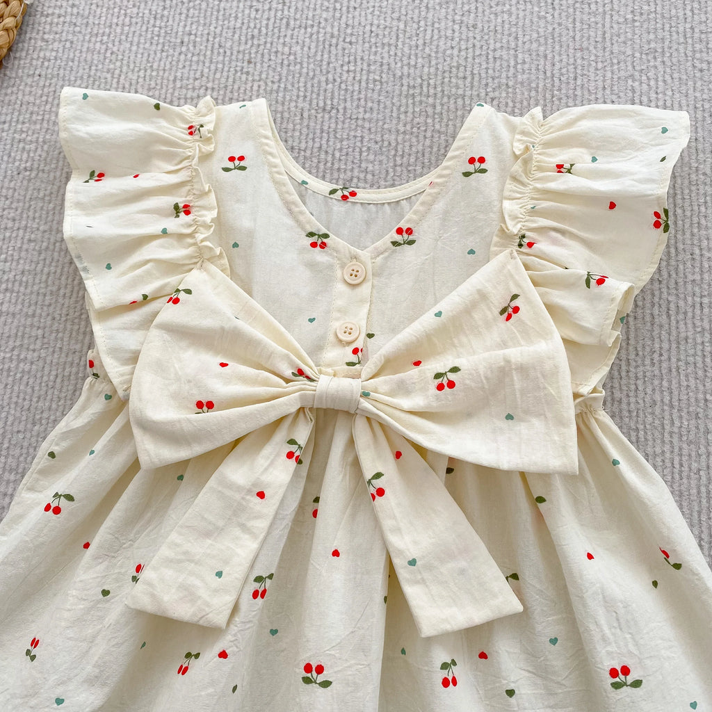 Sister Cherry Print Outfit