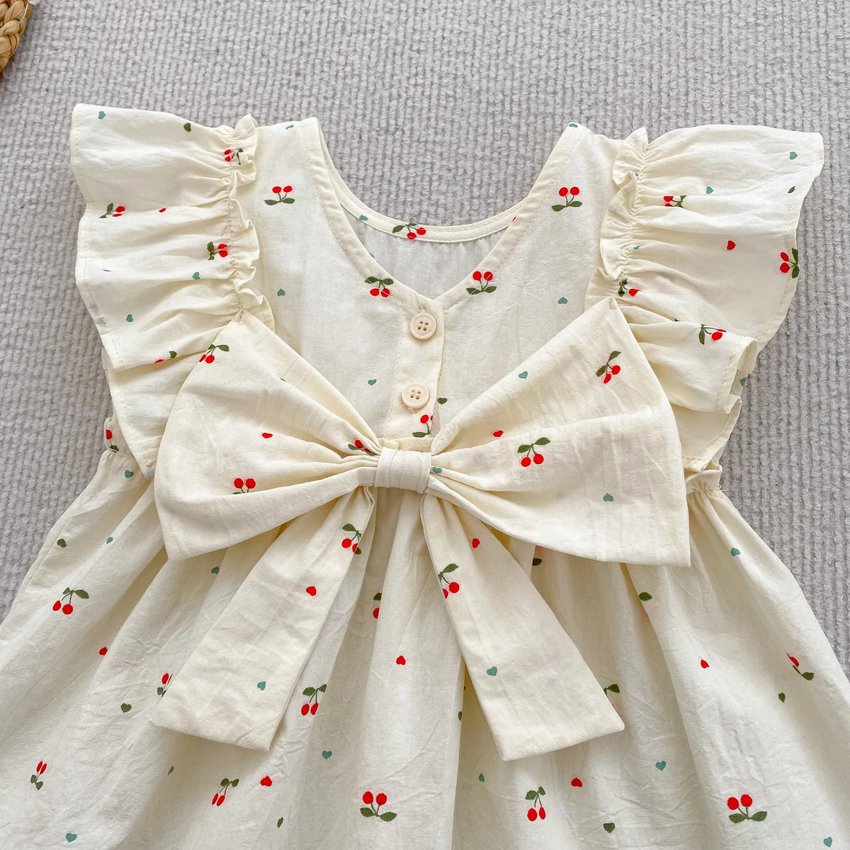 Sister Cherry Print Outfit