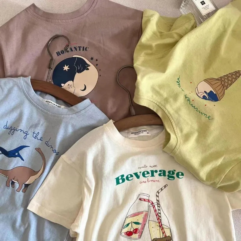 Boys Cartoon Printed T-shirt